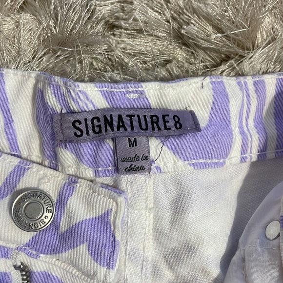 Signature8 Wide Leg Jean in Lilac Swirl - Picture 11 of 13